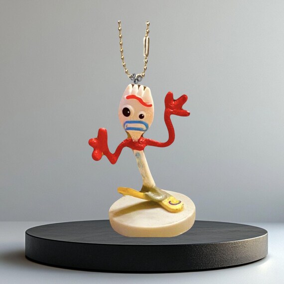 Disney Toy Story Forky Keychain Dangler Ornament PVC Figure Figurine Charm  2” Custom