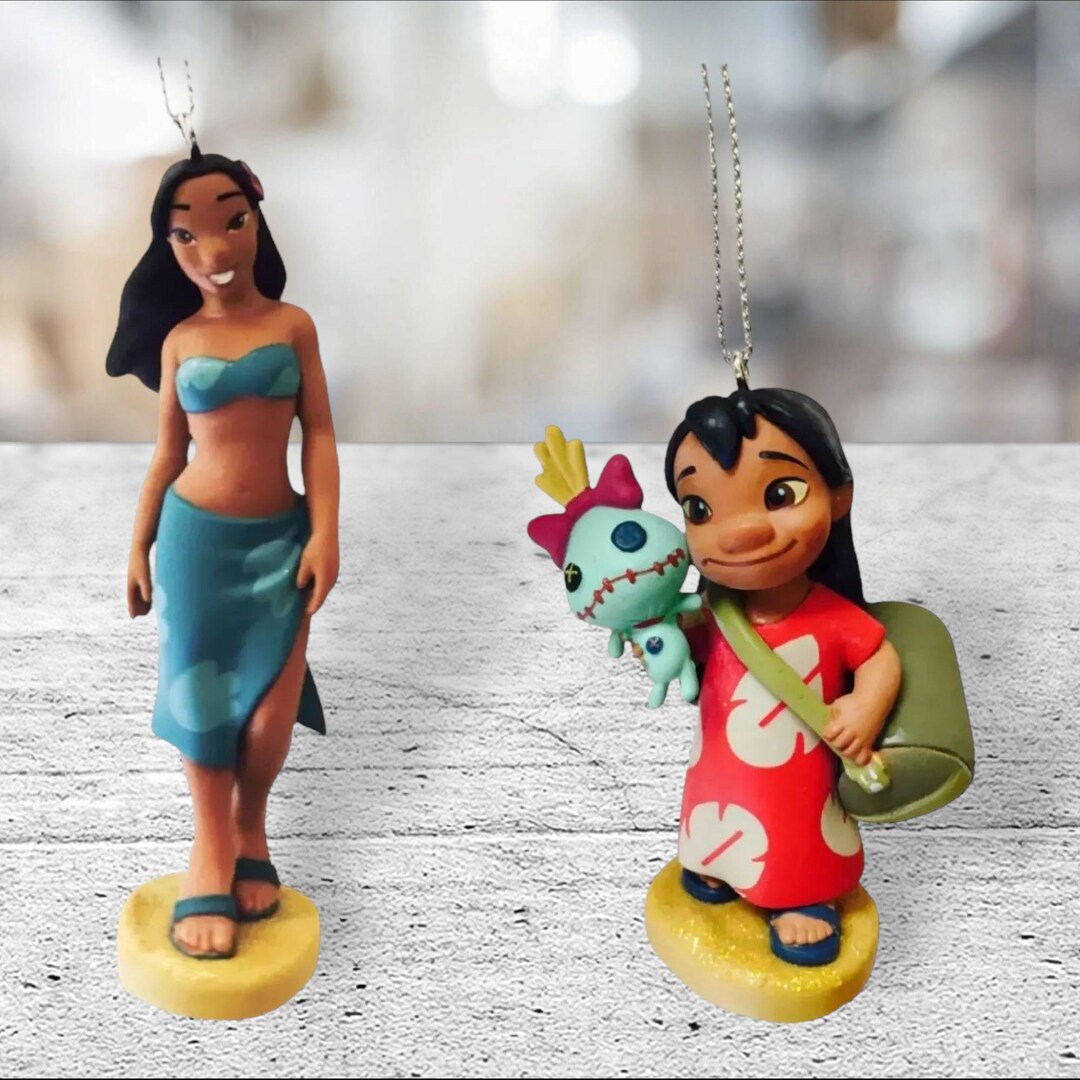 Lilo Sister Nani Pelekai & Lilo Girl 3" PVC Ornament Set Figure