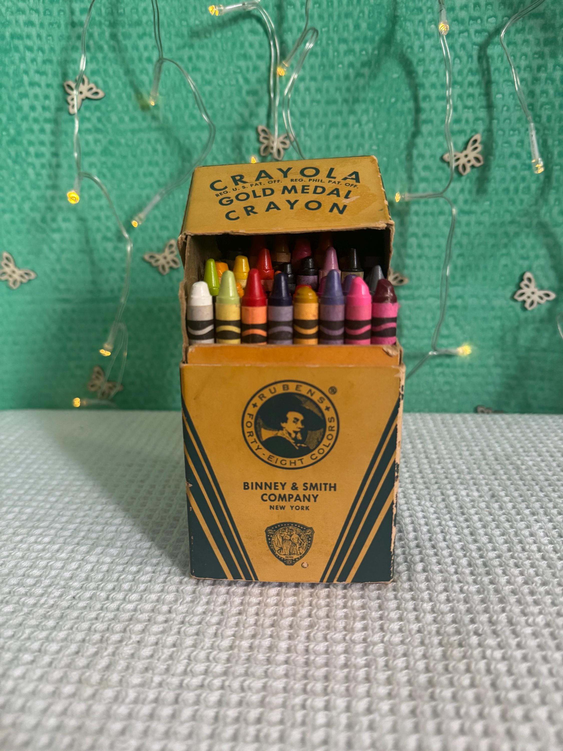 Vintage Crayola Gold Medal Crayon Box – Rare Dandelion Crayon - Etsy