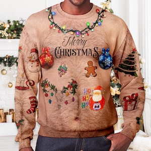 Hairy christmas jumper discount