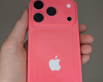 Fake Phone Prop for Content Creators - 3D Printed Dummy Phone for Display, Toddler Toy Phone, Non-Functional Stunt Phone