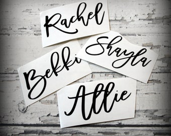 Wine Glass Decals - Decals for Wine Glasses for Bridesmaid Gifts, Bachelorette Parties, Birthday Parties...  DECAL ONLY!!!