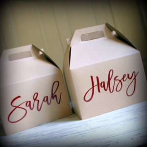 Personalized Gable Box for bridesmaids, groomsmen, bachelorette parties, destination weddings, girls weekends