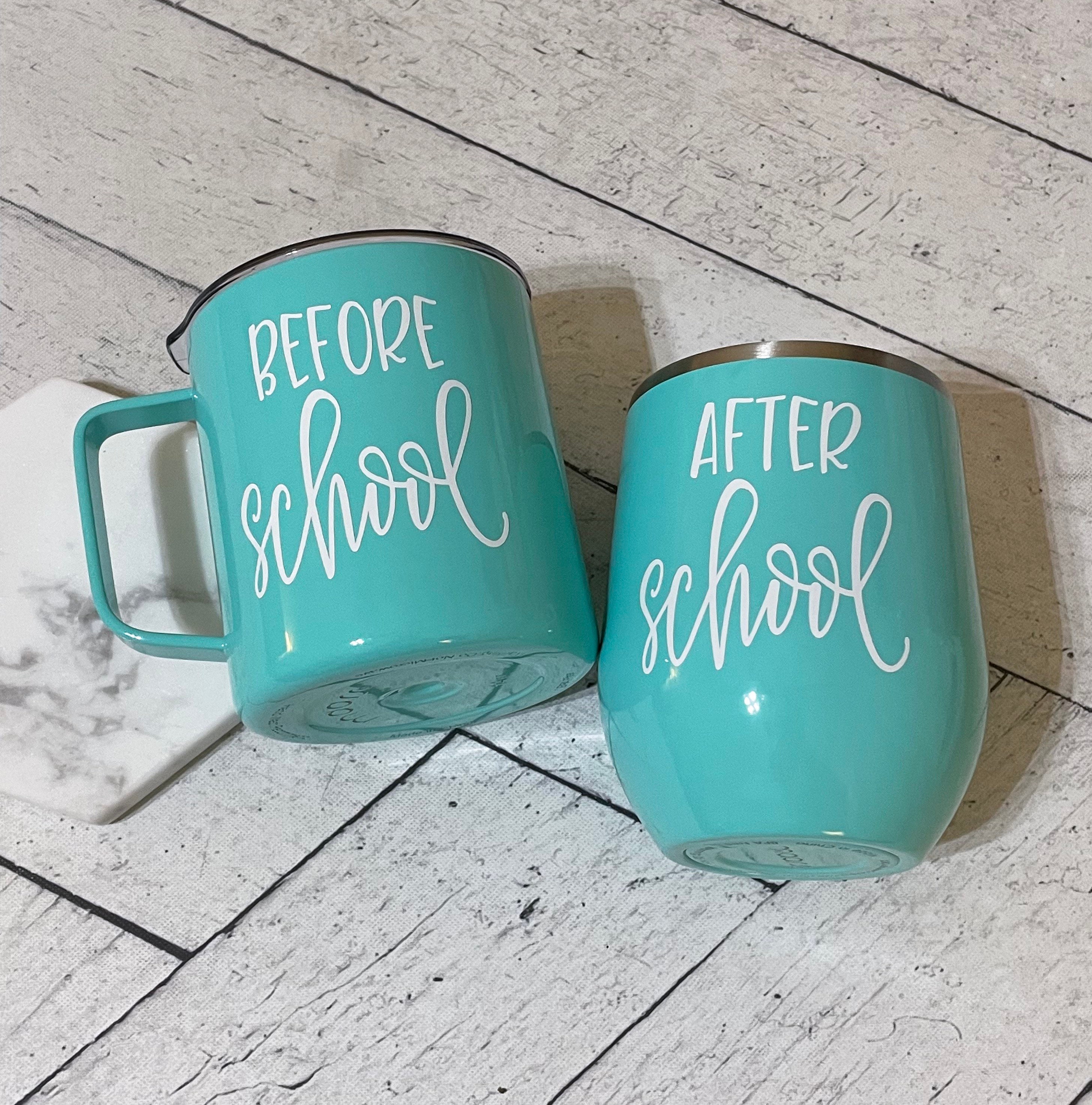 Before Work After Work Coffee Mug and Wine Tumbler Set — Griffco Supply