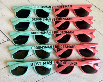 Personalized Sunglasses, Bachelorette Favors, Girls Weekend, Wedding Favors, Party Favors, Destination Wedding