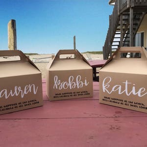 Personalized Gable Box for your bridal party, bachelorette parties, girls weekends