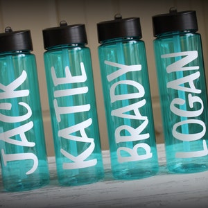 Personalized Water Bottle - Great gift for bridesmaids, bachelorette parties, destination weddings, girls weekends, beach days