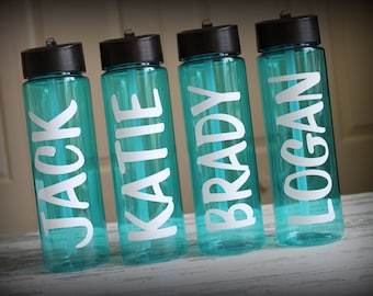 Personalized Water Bottle - Great gift for bridesmaids, bachelorette parties, destination weddings, girls weekends, beach days