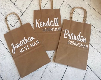 Personalized bridal party gift bag - gift bag for bridesmaids, groomsmen, bachelorette parties, girls weekendS