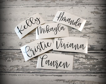 Champagne Flute Decal - Decals for Champagne Glasses for Bridesmaid Gifts, Bachelorette Parties, Birthday Parties...  DECAL ONLY!!!