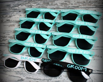 Personalized Wedding Sunglasses, Bachelorette Sunglass Favors, Girls Weekend, Wedding Favors, Party Favors, Destination Wedding