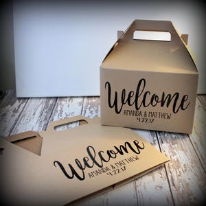 Hotel Welcome Gable Box for your hotel guests, destination weddings, bachelorette parties, girls weekends image 3