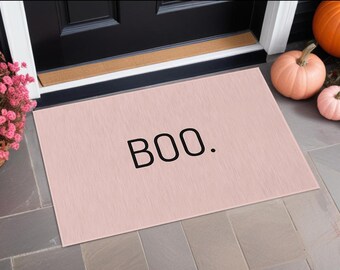 Pink Halloween Boo Doormat For Halloween Doormat, Great For Pink Halloween Decor Funny Doormat