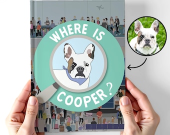 Custom Pet Portrait Book Search And Find Personalized Dog Gifts Cat Owner Gifts Pet Portrait From Photo Pet Lover Unique Gifts I See Me Book