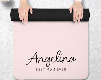 Yogamatte, personalisierte gesunde Muttergeschenke, Muttertag, Gummimatte für Mutter, beste Muttertagsgeschenke, kundenspezifische Yogamatte