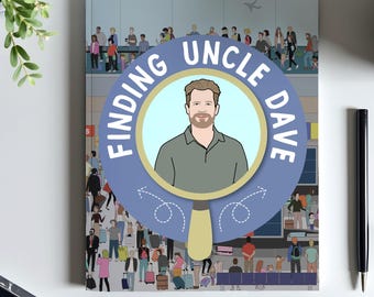 Custom Search And Find Book For Uncle Gift Personalized Gifts For Brother Custom Book Portrait From Photo Funny Book For Uncle, Friends
