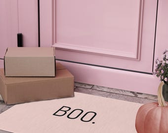 Pink Halloween Boo Doormat For Halloween Doormat, Great For Pink Halloween Decor Funny Doormat