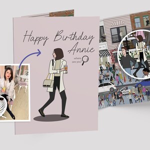 Tarjeta de retrato personalizada, tarjeta personalizada, tarjeta de cumpleaños, tarjeta del día de la madre, tarjeta de Navidad, tarjeta de aniversario, tarjeta de San Valentín