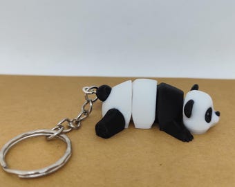 Flexi Panda Schlüsselanhänger, Rucksackanhänger