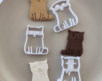 Cat Cookie Cutter Set: Whimsical Designs, Baking & Clay Mold