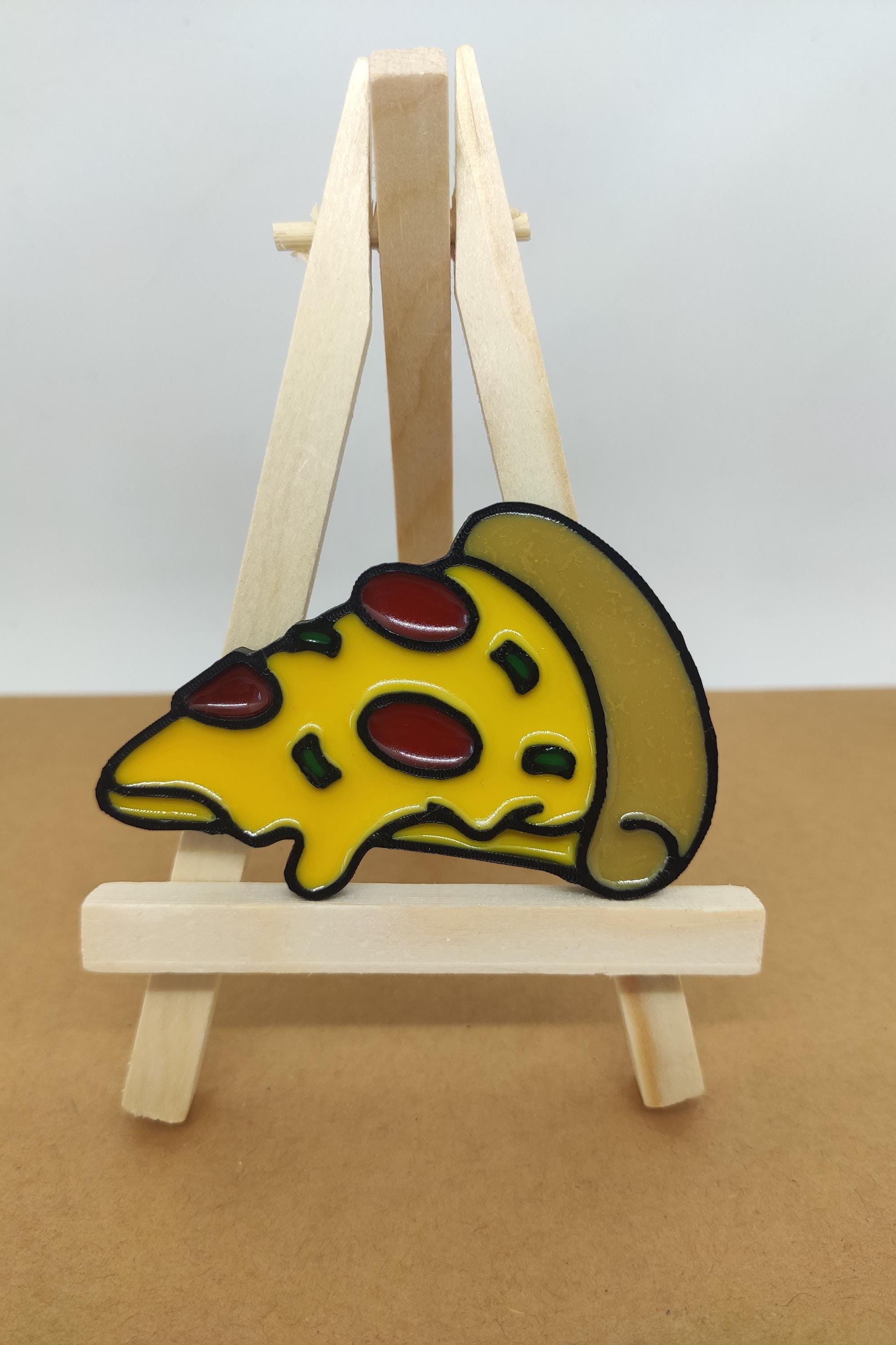 Pizza Slice Fridge Magnet: 3D Foodie Kitchen Decor
