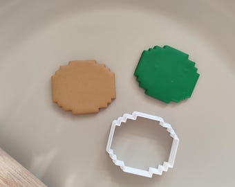 Pixel Block Cookie Cutter | 8-Bit Game Baking Mold, Gamer Party Tool