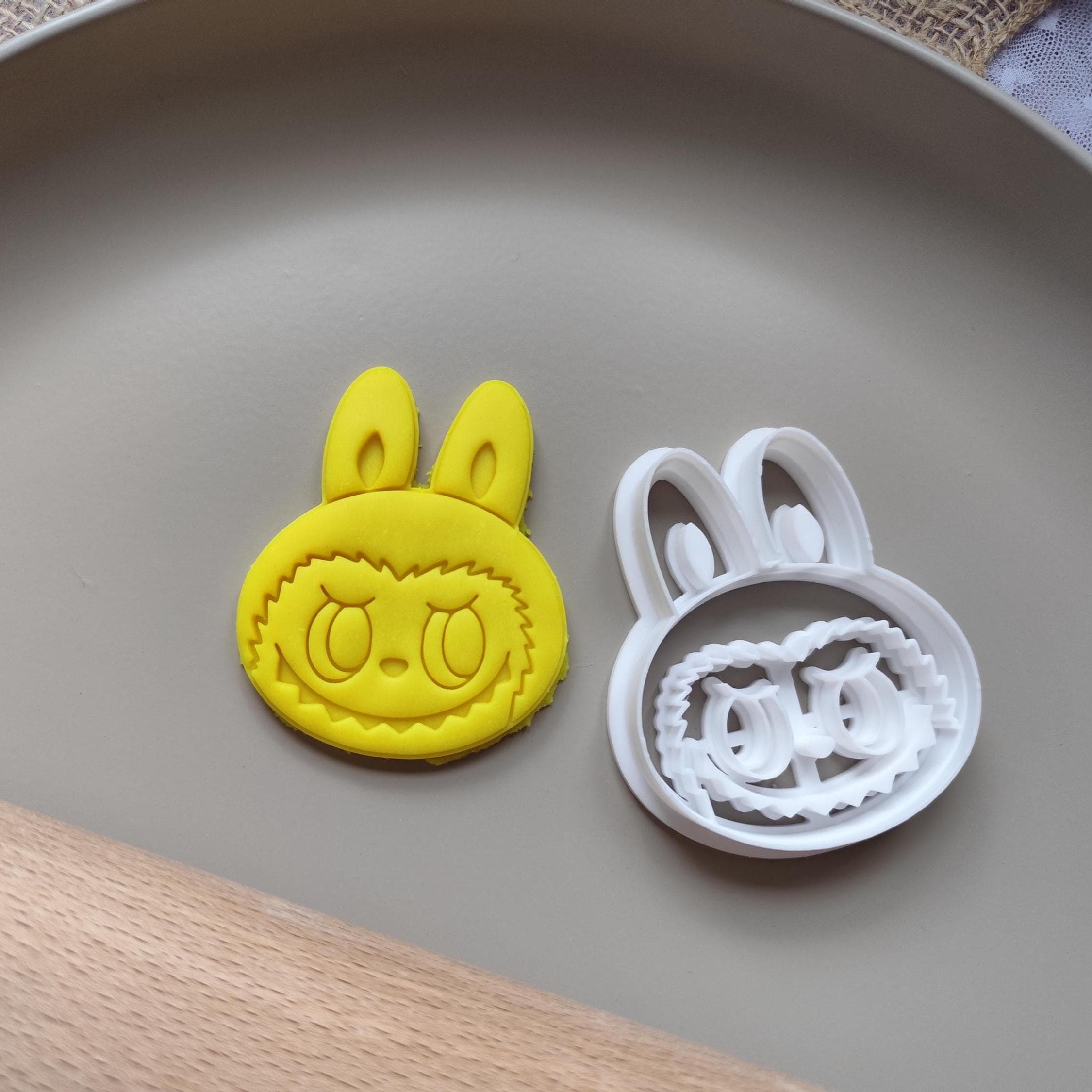 Labubu Character Cookie Cutter - Fun Baking Tool for Cookies, Fondant, Clay