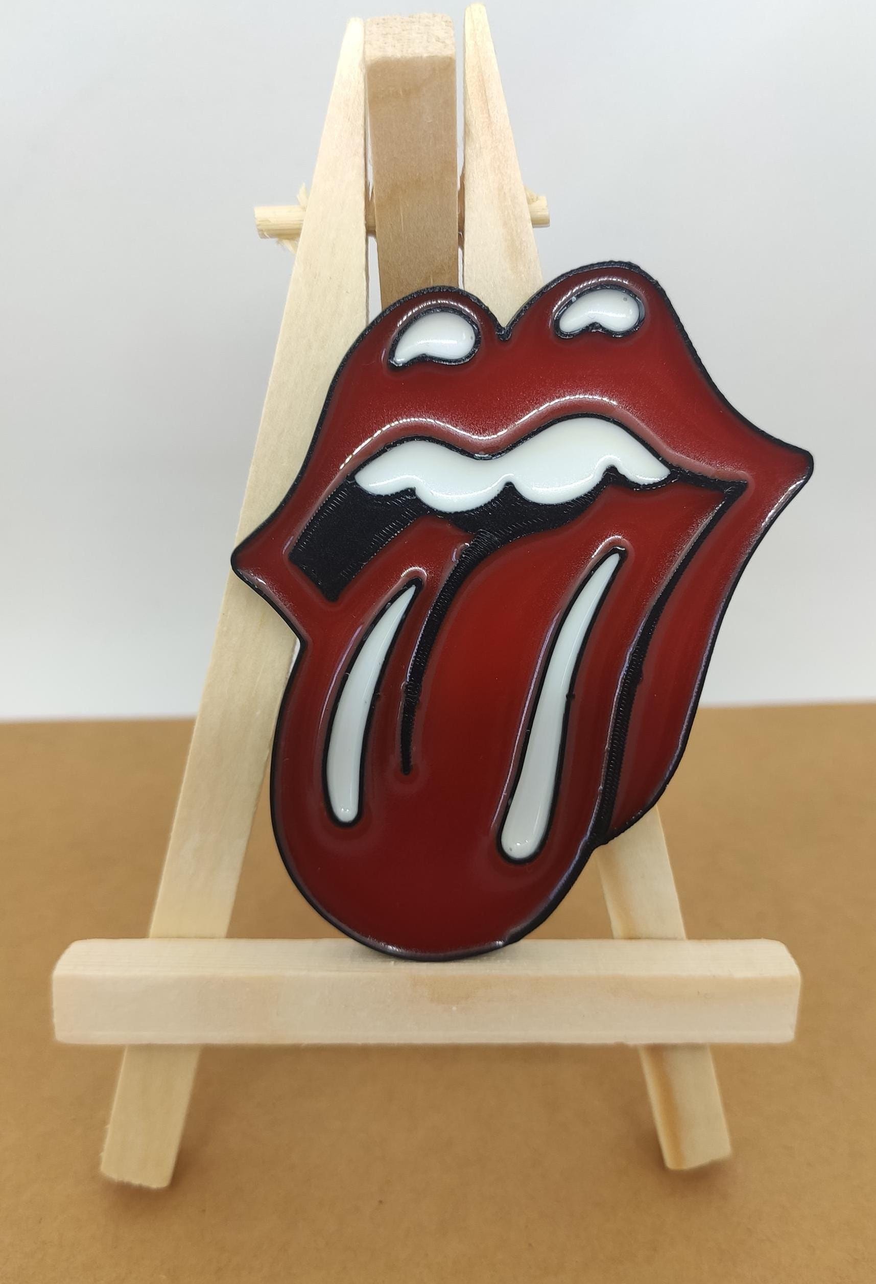 Rolling Stones Fridge Magnet: Retro Rock Music Decor