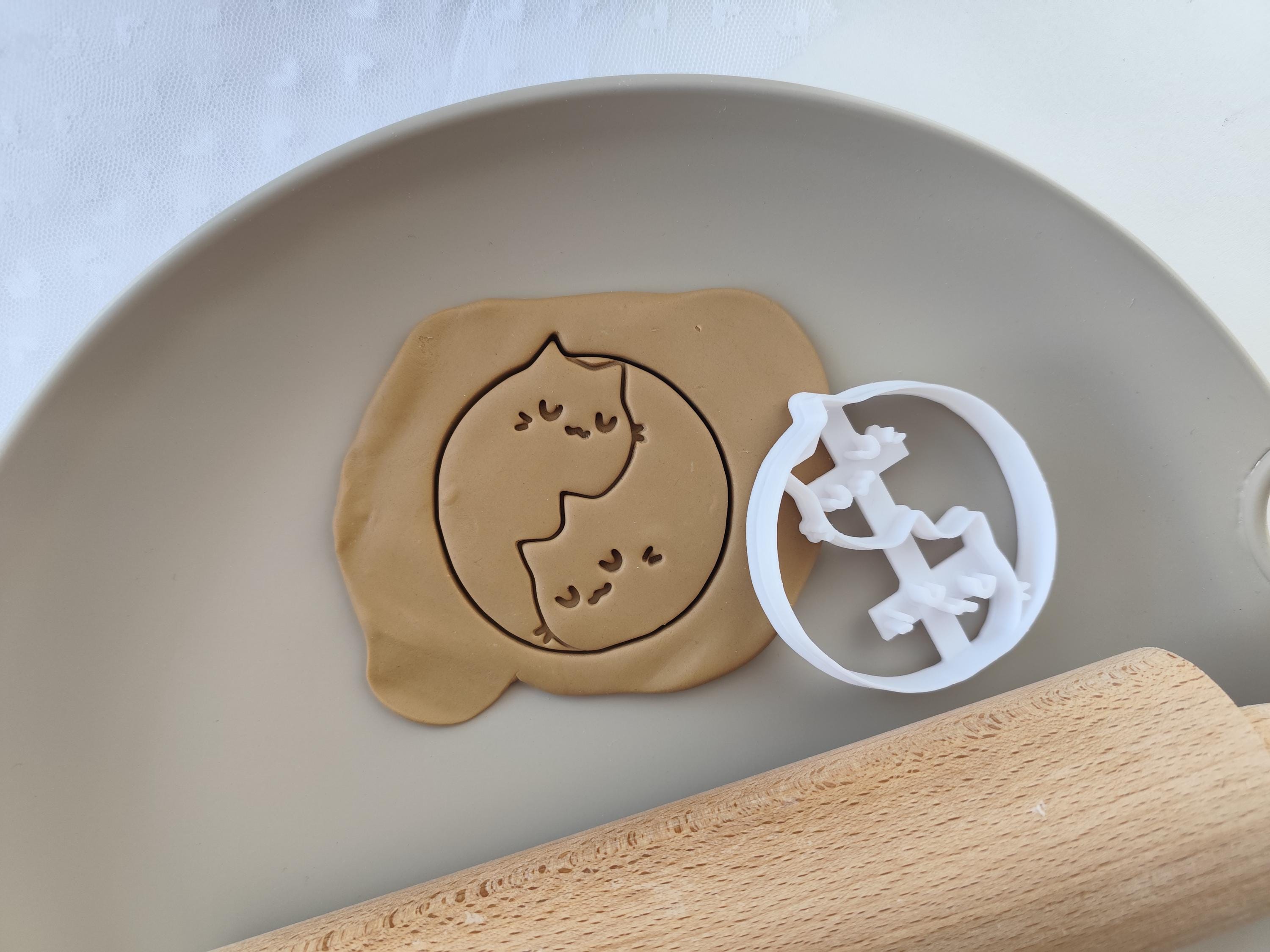 Yin Yang Cats Cookie Cutter: Cat Lovers Baking & Clay Crafts
