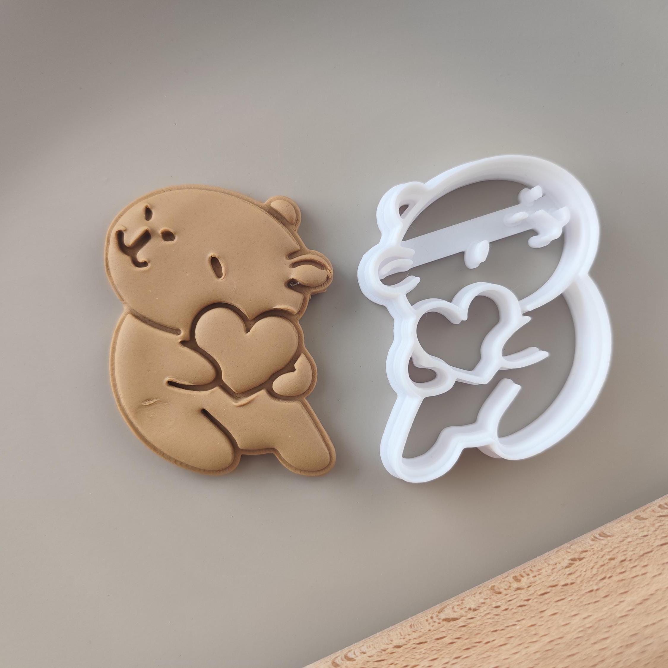 Capybara Cookie Cutter: Heart Detail, Eco-Friendly BIO PLA