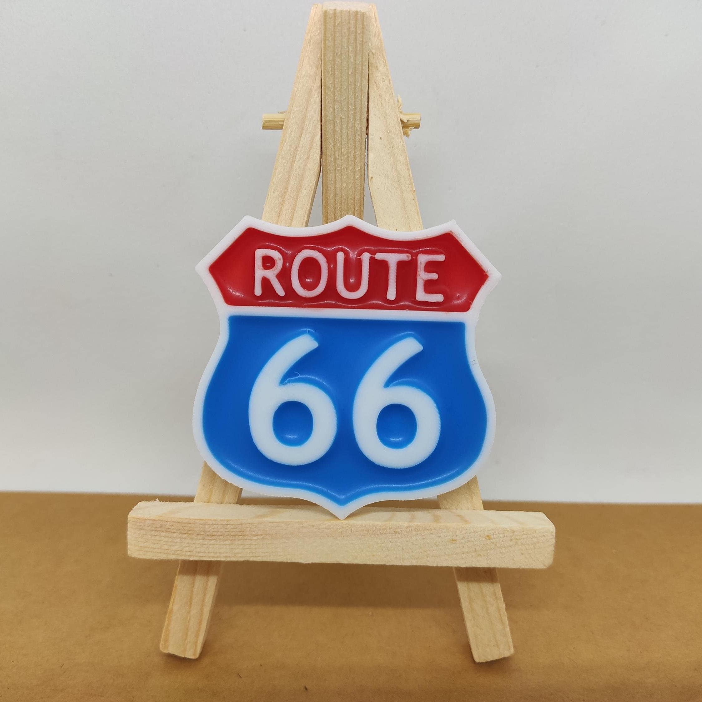 Route 66 Fridge Magnet – American Dream Decor, USA Travel Gift, Adventure Home Accent