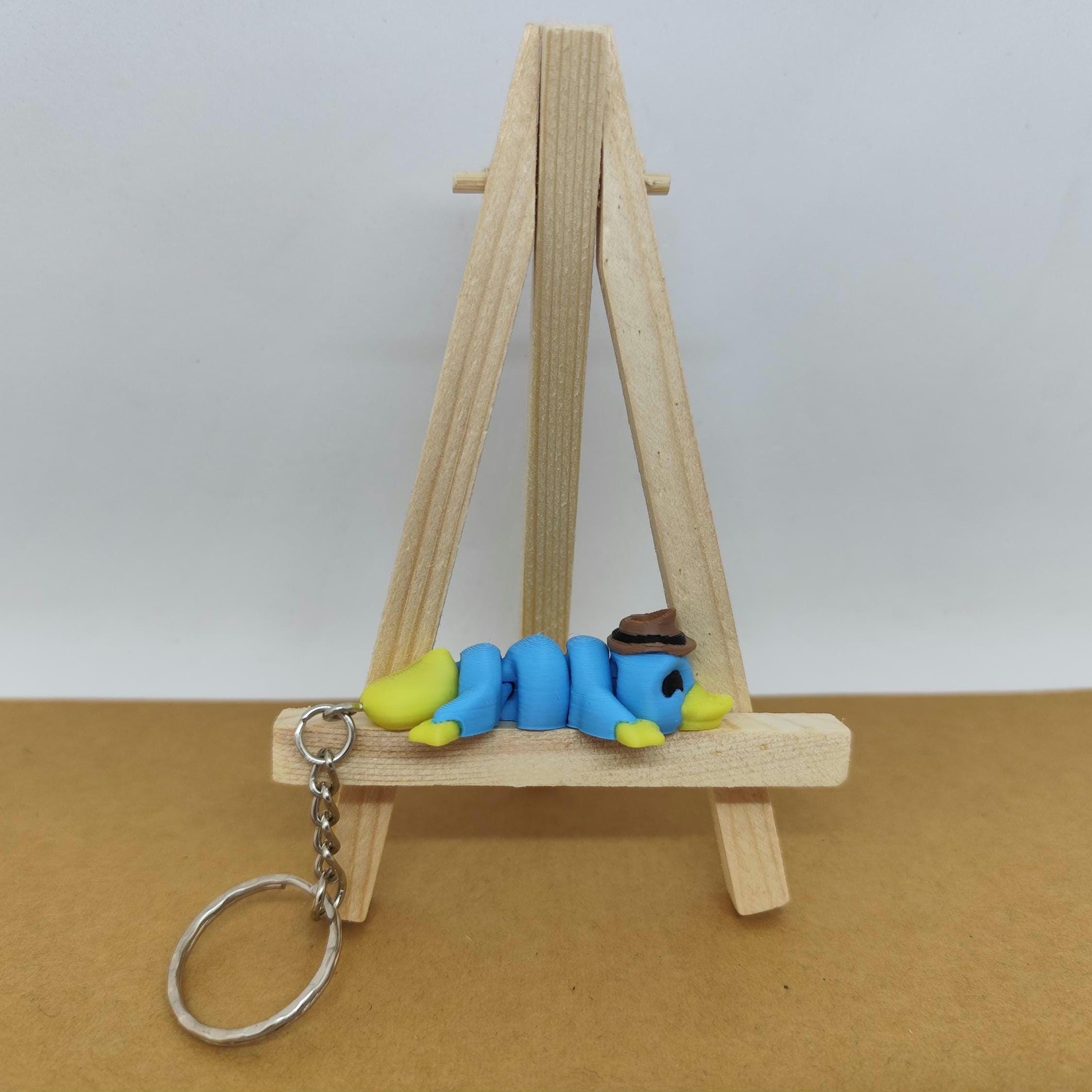 Perry the Platypus Keychain: Bendable BIO PLA Cartoon Charm