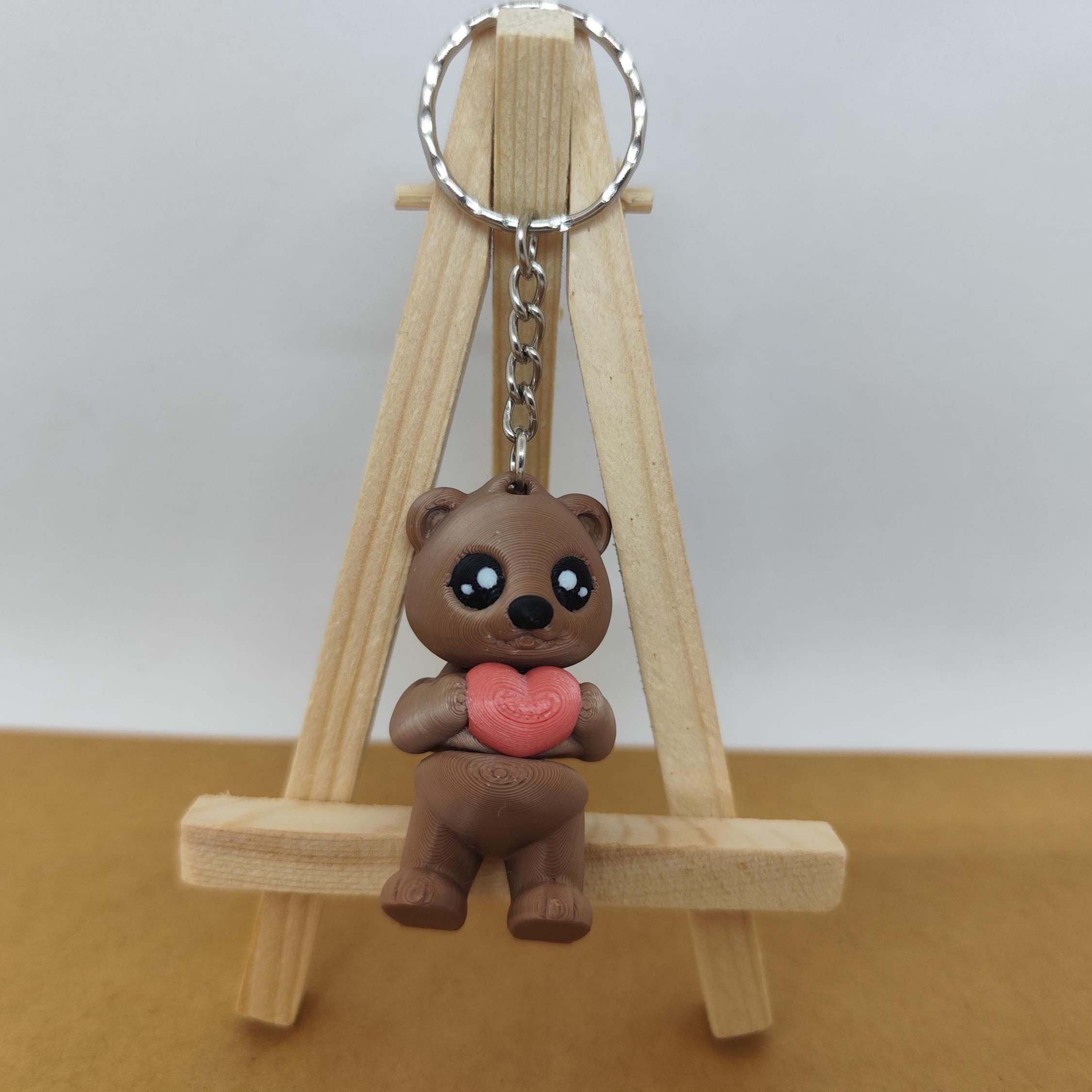 Bear Keychain: Valentine's Day Love Charm