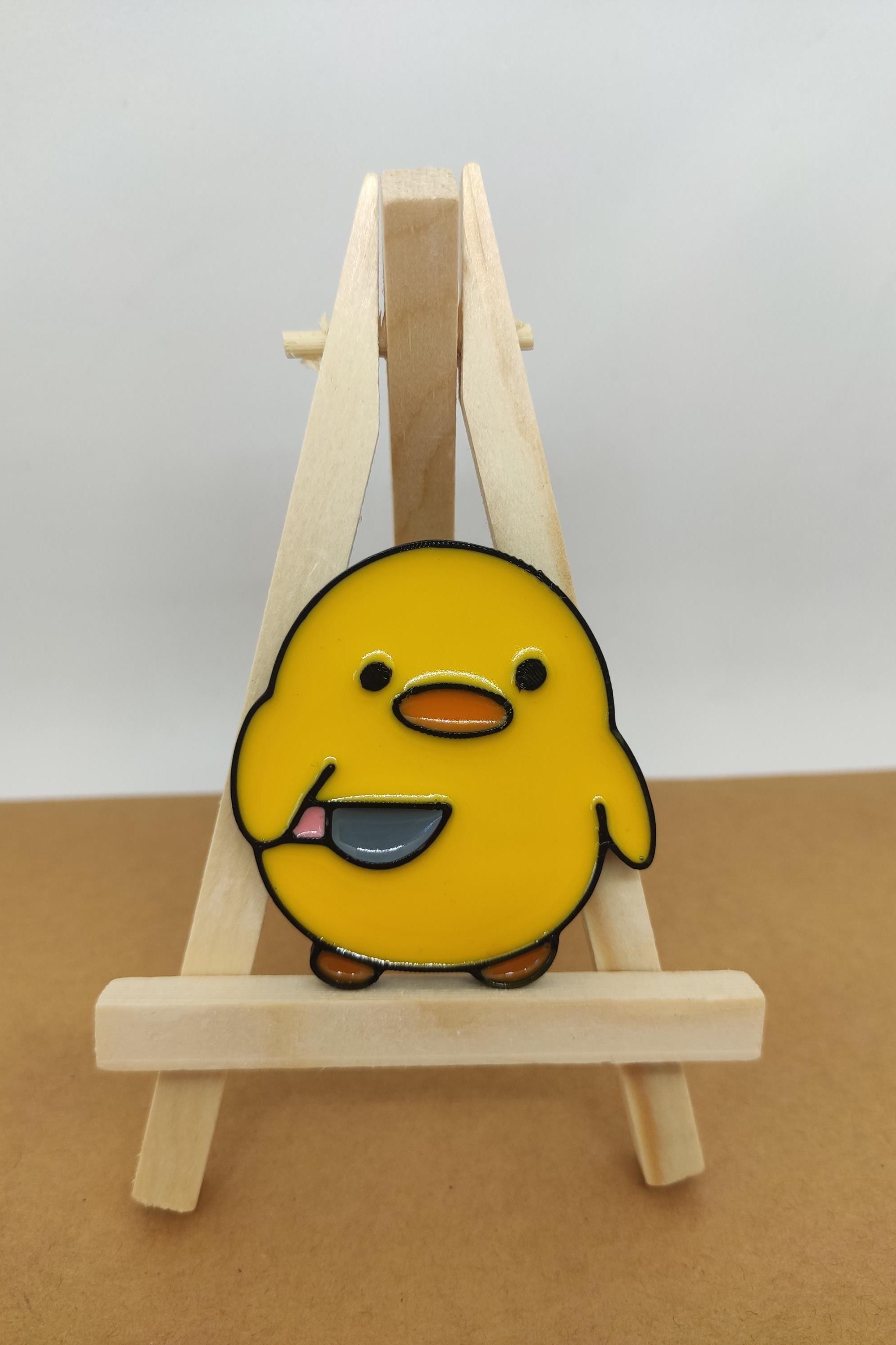 Funny Duck with Knife Magnet: Quirky Kitchen Decor