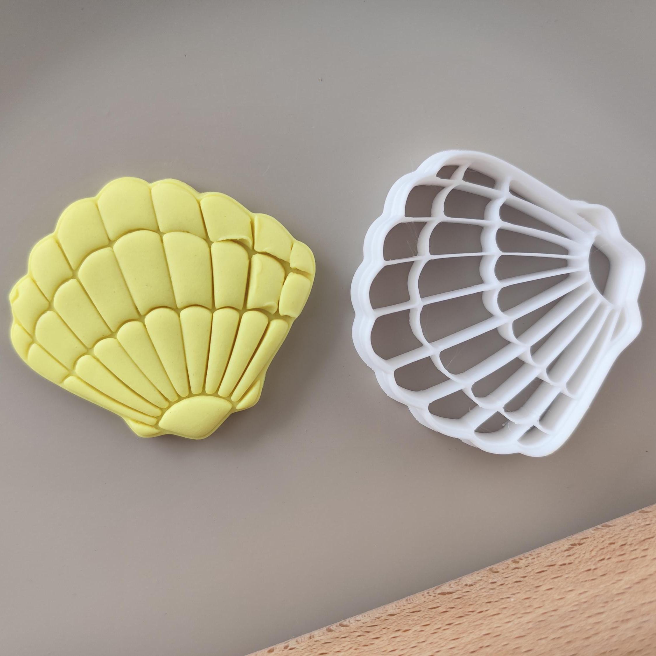Seashell Cookie Cutter: Eco-Friendly BIO PLA, Coastal Baking