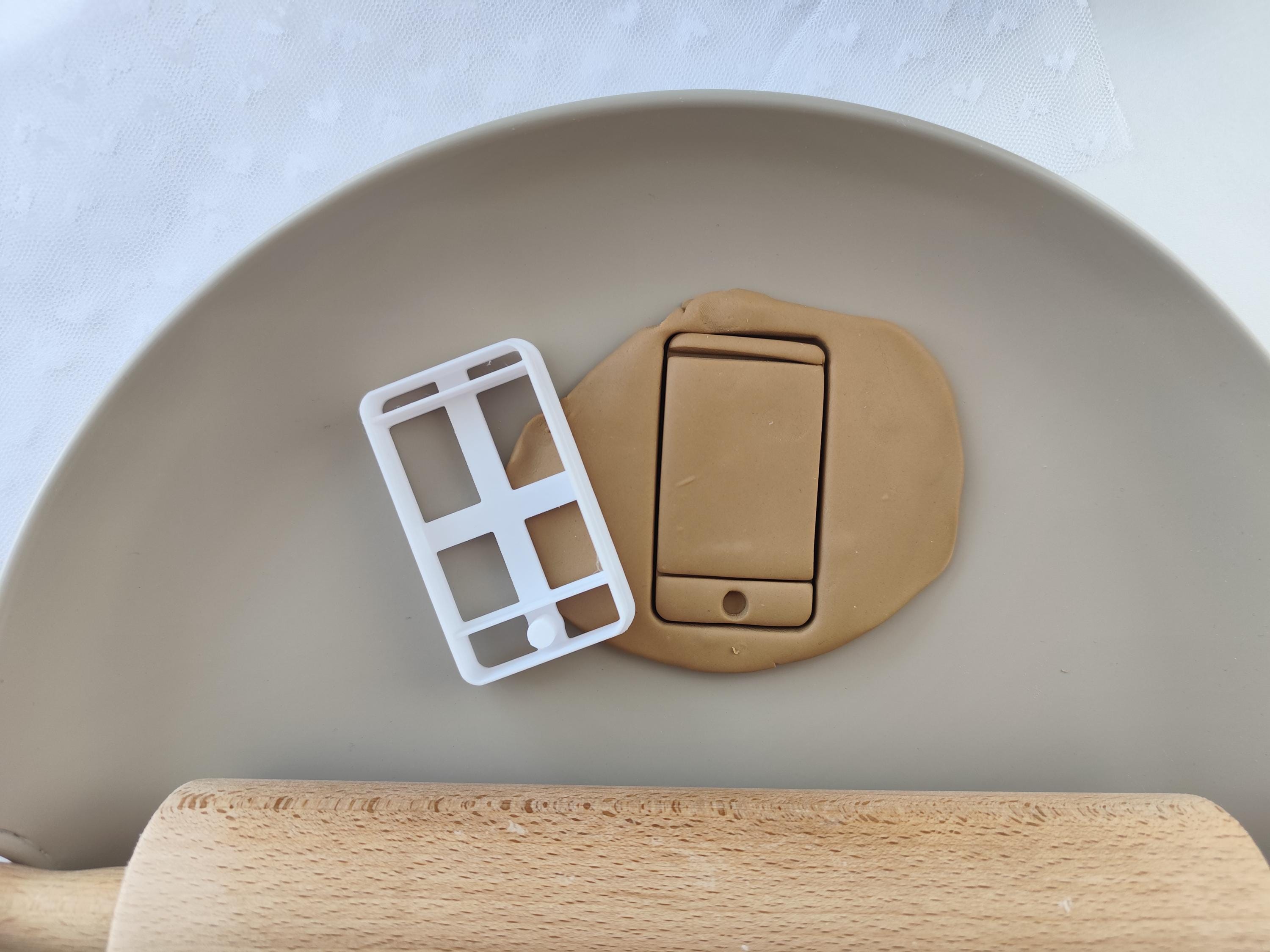 Phone Cookie Cutter: Tech Lover Baking, Clay & Fondant Mold
