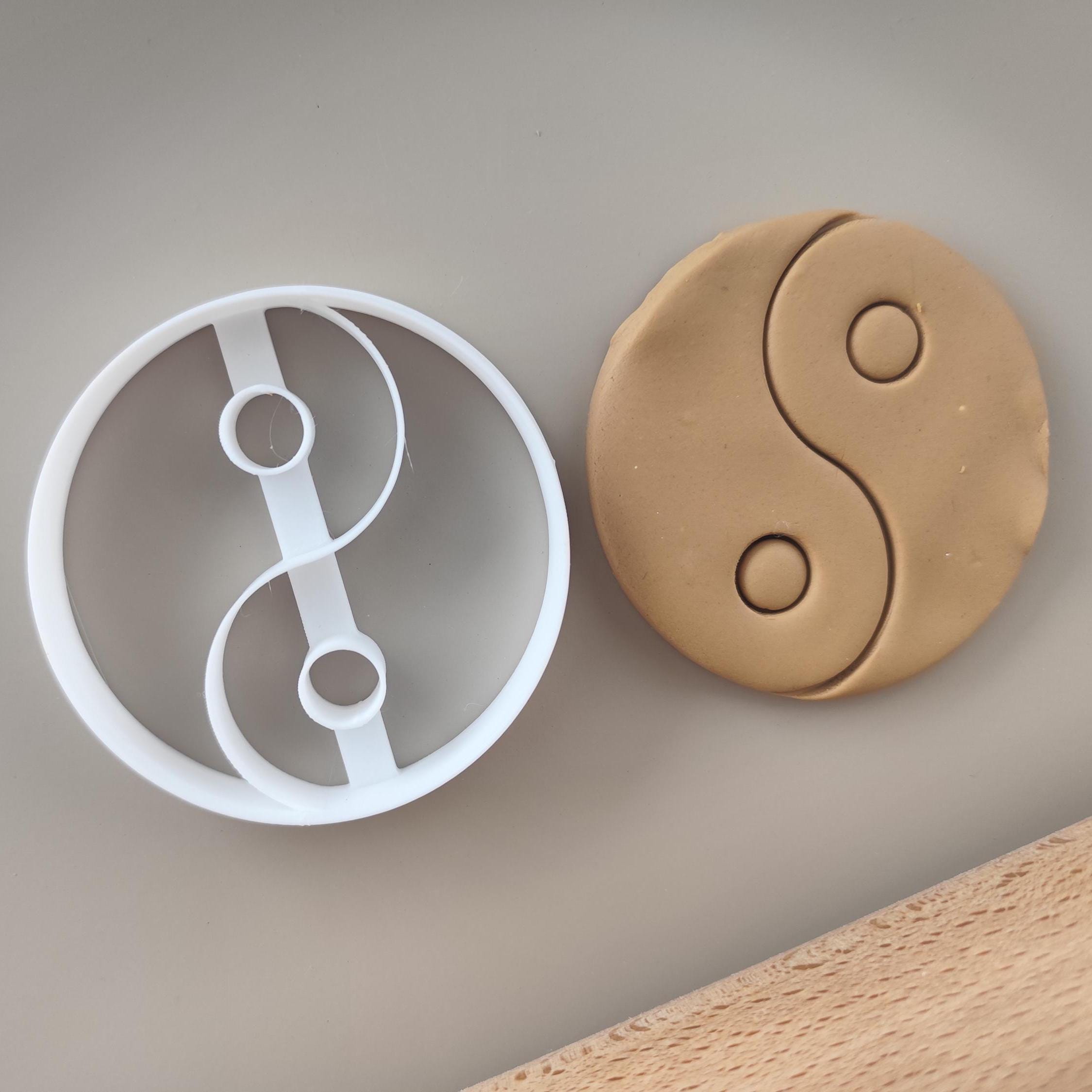 Yin Yang Cookie Cutter: Spiritual Balance Symbol, Clay Mold