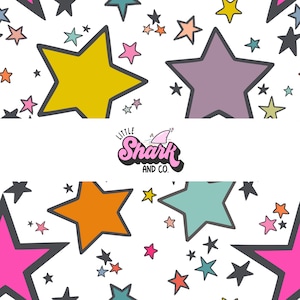 Retro Stars seamless pattern - space repeating file for fabric sublimation- instant download digital paper surface design