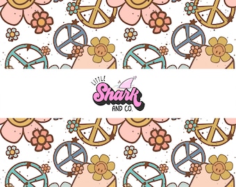 Retro naadloos Happy Face bloemmotief geruit herhalende patronen Naadloze sublimatie bestand Retro Happy Face-patronen