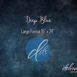 Deep Blue Large Format Old Master Digital Backdrop