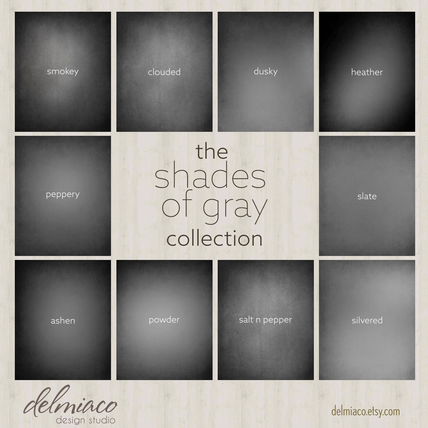 Shades of Gray Collection Photography Digital Backdrop A Etsy UK