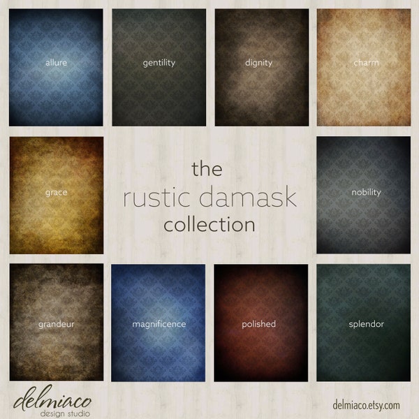 Damask Digital Backdrops for Photographers | A Touch of Elegance for Wedding and Portrait Photography Backgrounds