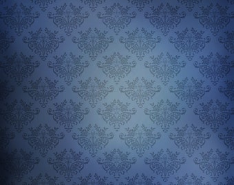 Magnificent Blue Damask Digital Backdrop | Photography Backdrop | Photoshop Texture Overlay | Scrapbook Paper | Digital Download