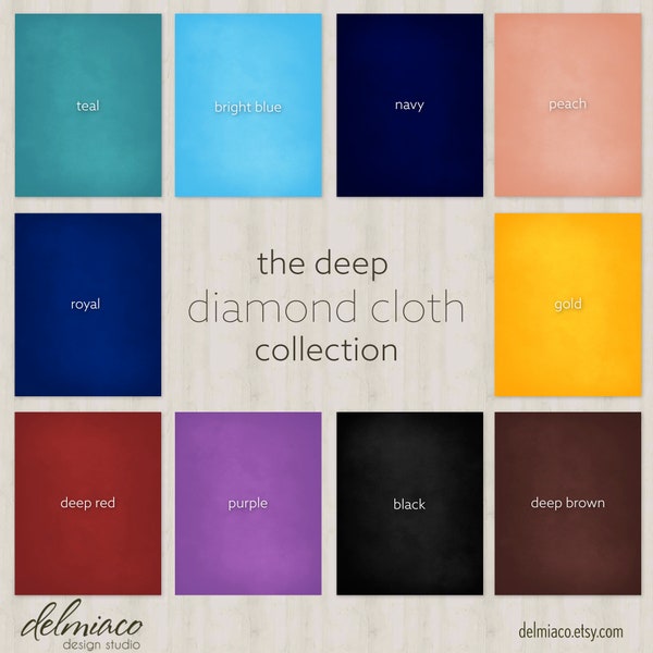 The Diamond Cloth Collection Photography Digital Backdrop | A mixture of deep color palettes with a subtle cloth texture