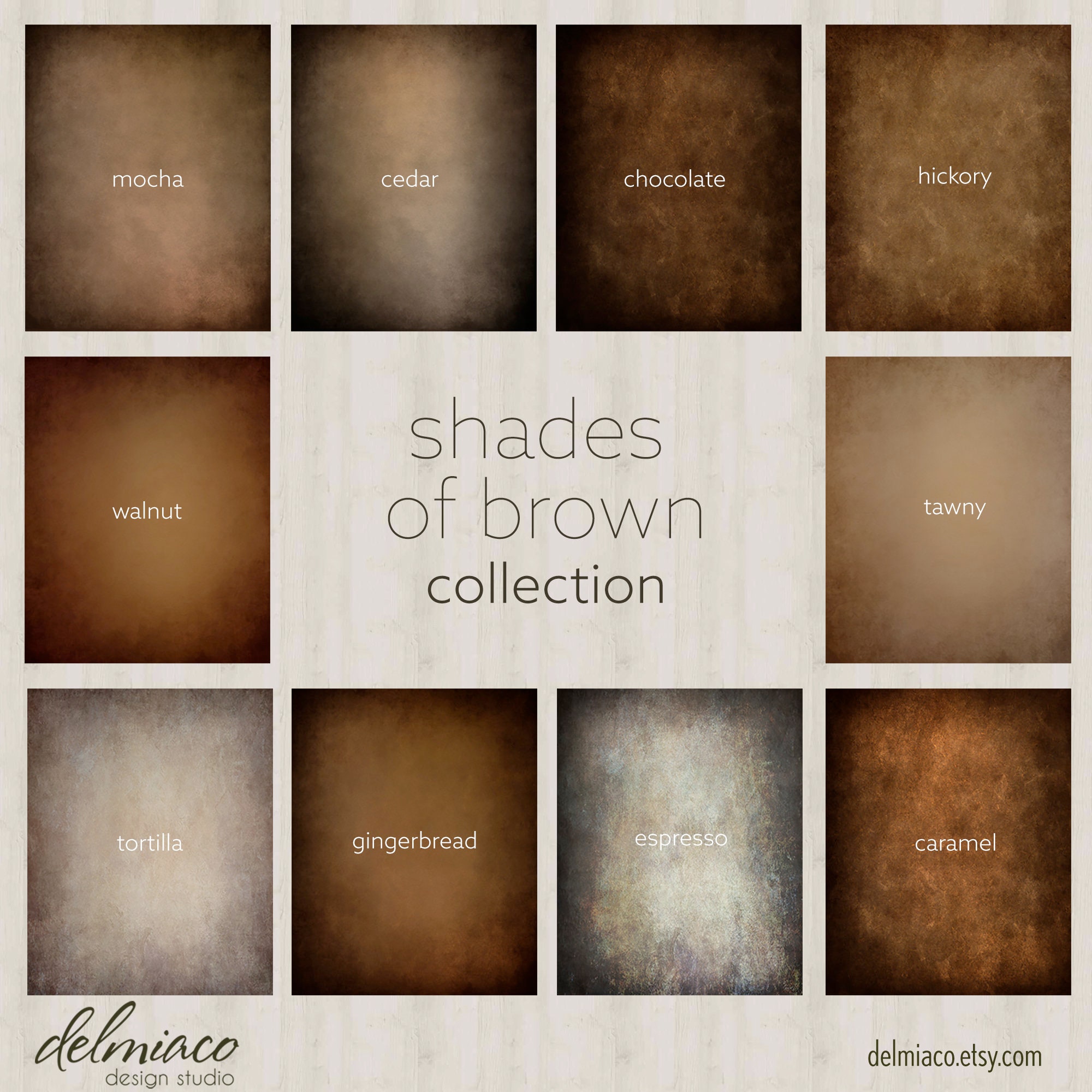 Shades of Brown Photography Digital Backdrops Muslin | Etsy