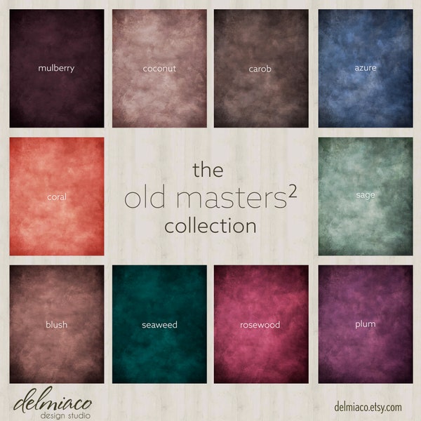 Old Masters Digital Background, Studio Digital Photo Backdrop, Reds, Browns, Greens and Blues, Photo Background, School Pictures