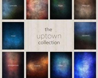 Dark and Grungy Digital Backdrops, The Uptown Collection Photo Background, A mixture of Browns, Greens, Reds and Blues, School Backdrop