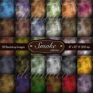 Puede incluir: Una colección de 30 imágenes de fondo digitales de humo en varios colores. Las imágenes son de 20,32 cm por 25,4 cm a 300 dpi. Las imágenes son perfectas para agregar un efecto de humo a tus fotos o diseños.