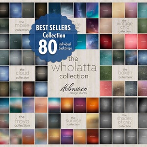 80 Photography Digital Backgrounds, Wholatta Collection Volume 1 Backdrops, Portrait Studio, Green Screen, Digital Backdrops, School Photo
