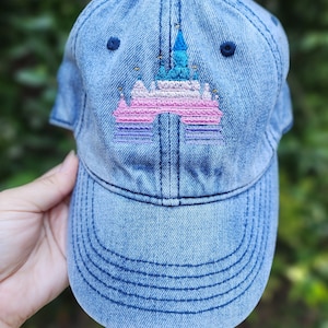 Magical Castle Embroidered Hat (pastel)